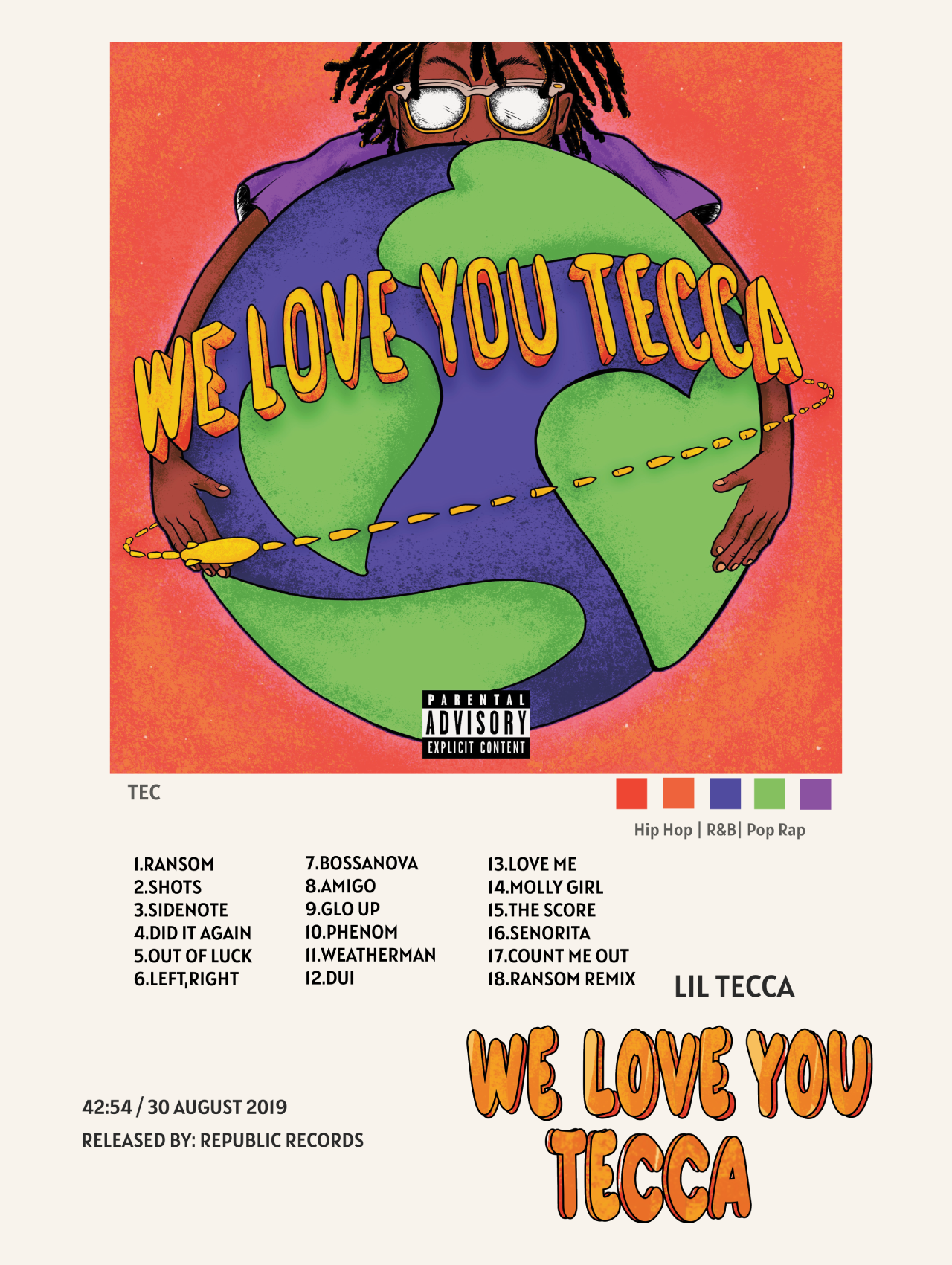LIL TECCA - WE LOVE YOU TECCA – CulturedPrint