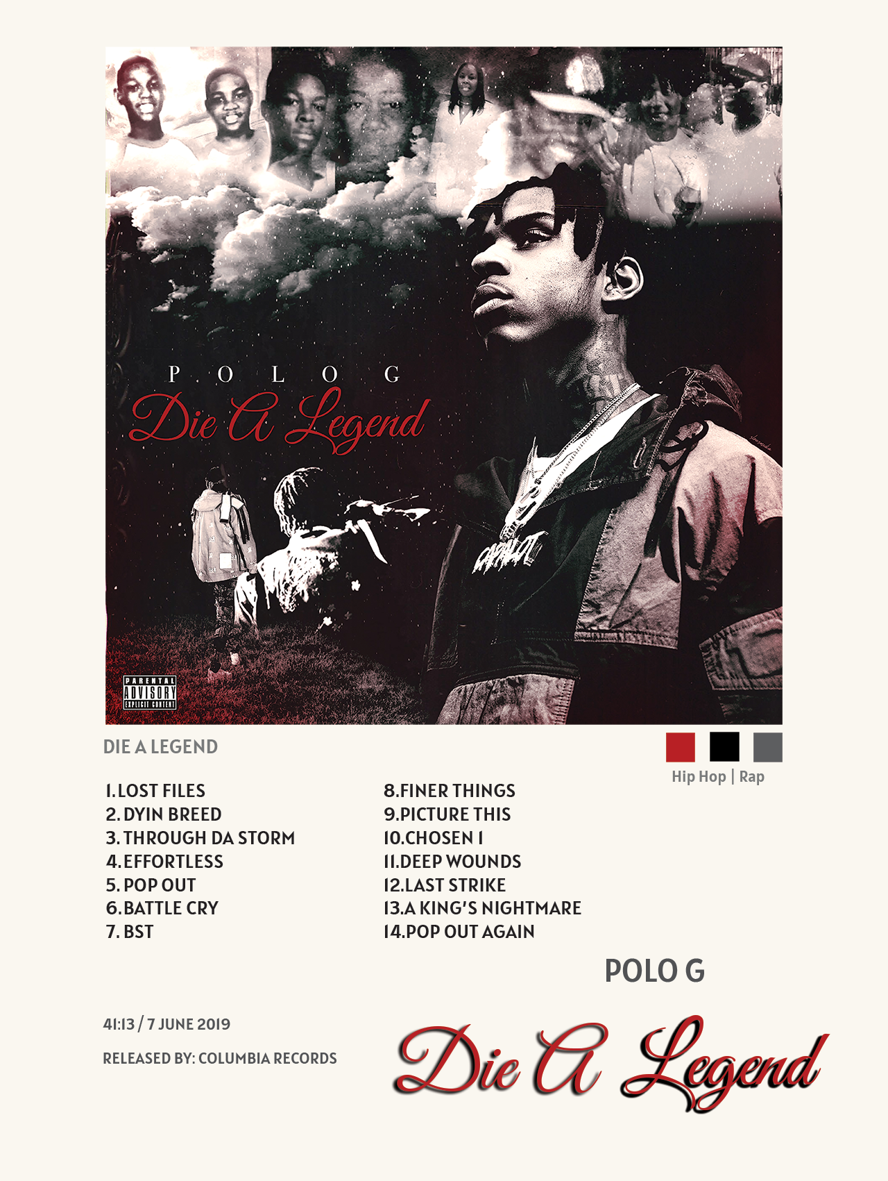 POLO G - DIE A LEGEND – CulturedPrint