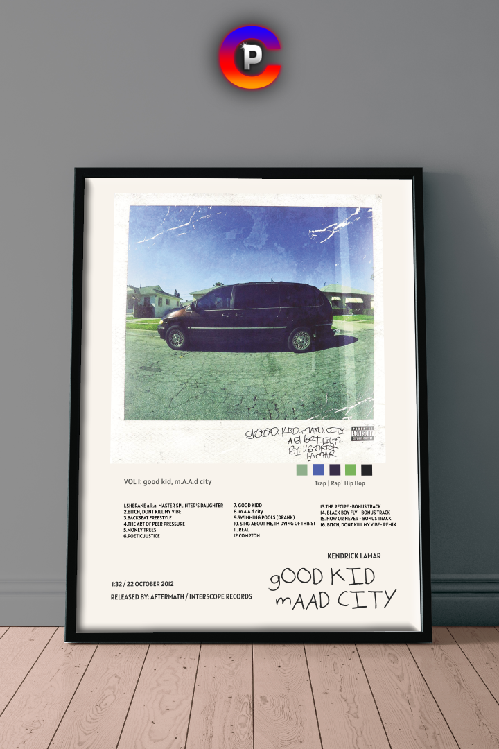 KENDRICK LAMAR - GOOD KID MAAD CITY POSTER
