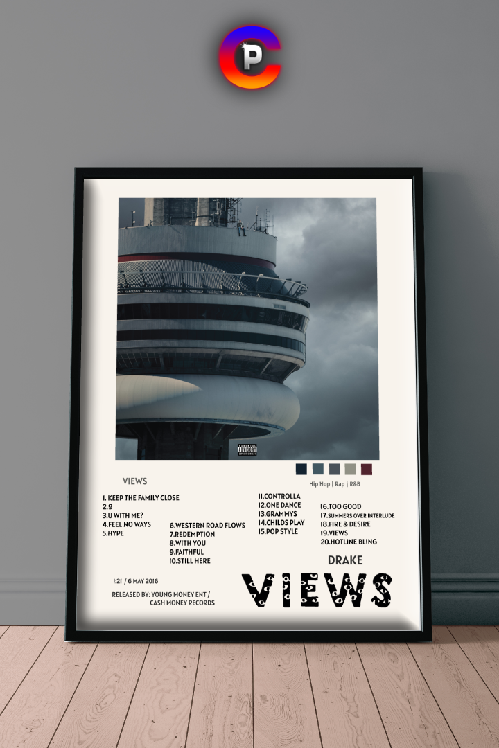 DRAKE - VIEWS POSTER