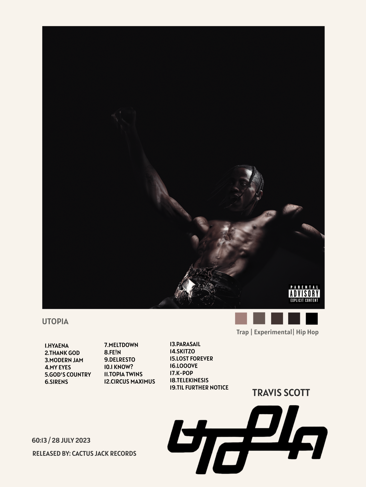TRAVIS SCOTT - UTOPIA – CulturedPrint TRAVIS SCOTT - UTOPIA – CulturedPrint