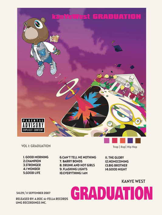 KANYE WEST - GRADUATION POSTER