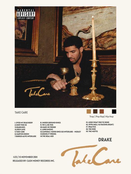 DRAKE - TAKE CARE POSTER