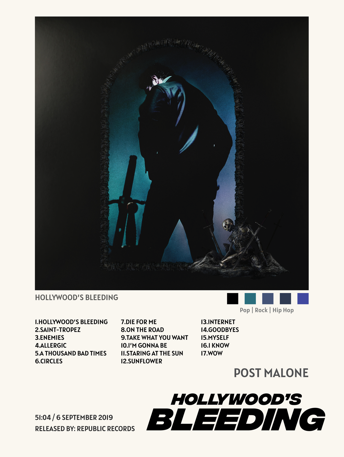 POST MALONE - HOLLYWOOD'S BLEEDING