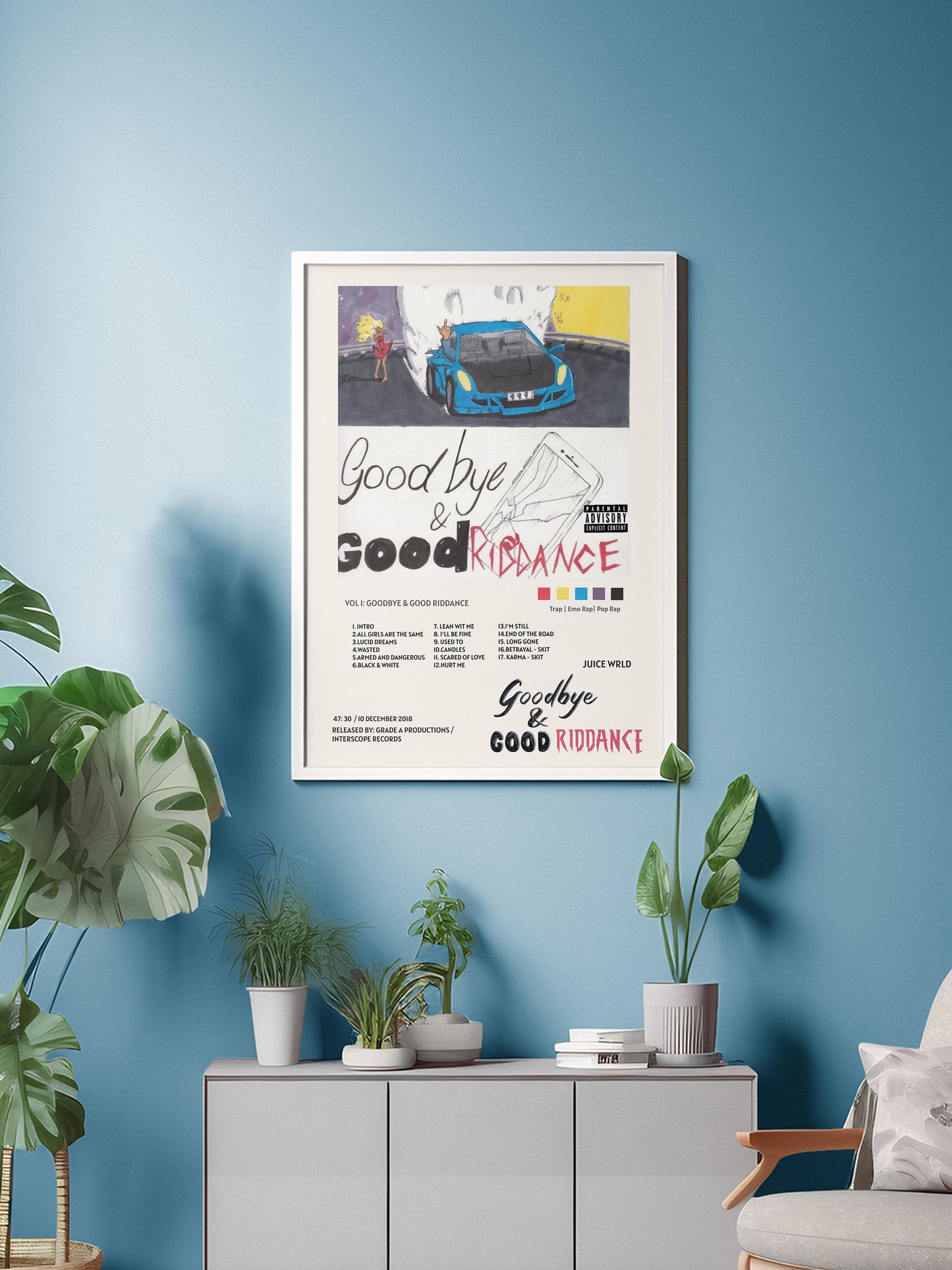 JUICE WRLD - GOODBYE AND GOOD RIDDANCE POSTER