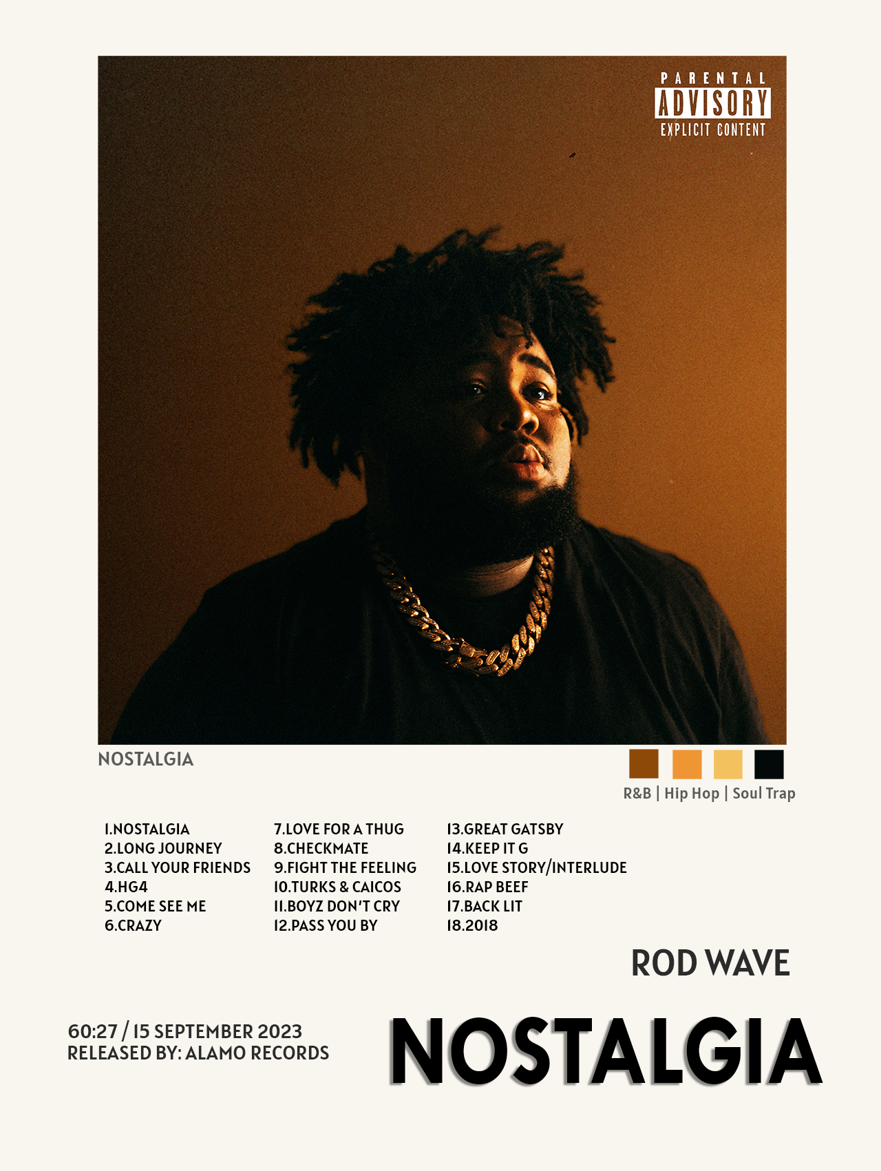 ROD WAVE - NOSTALGIA – CulturedPrint