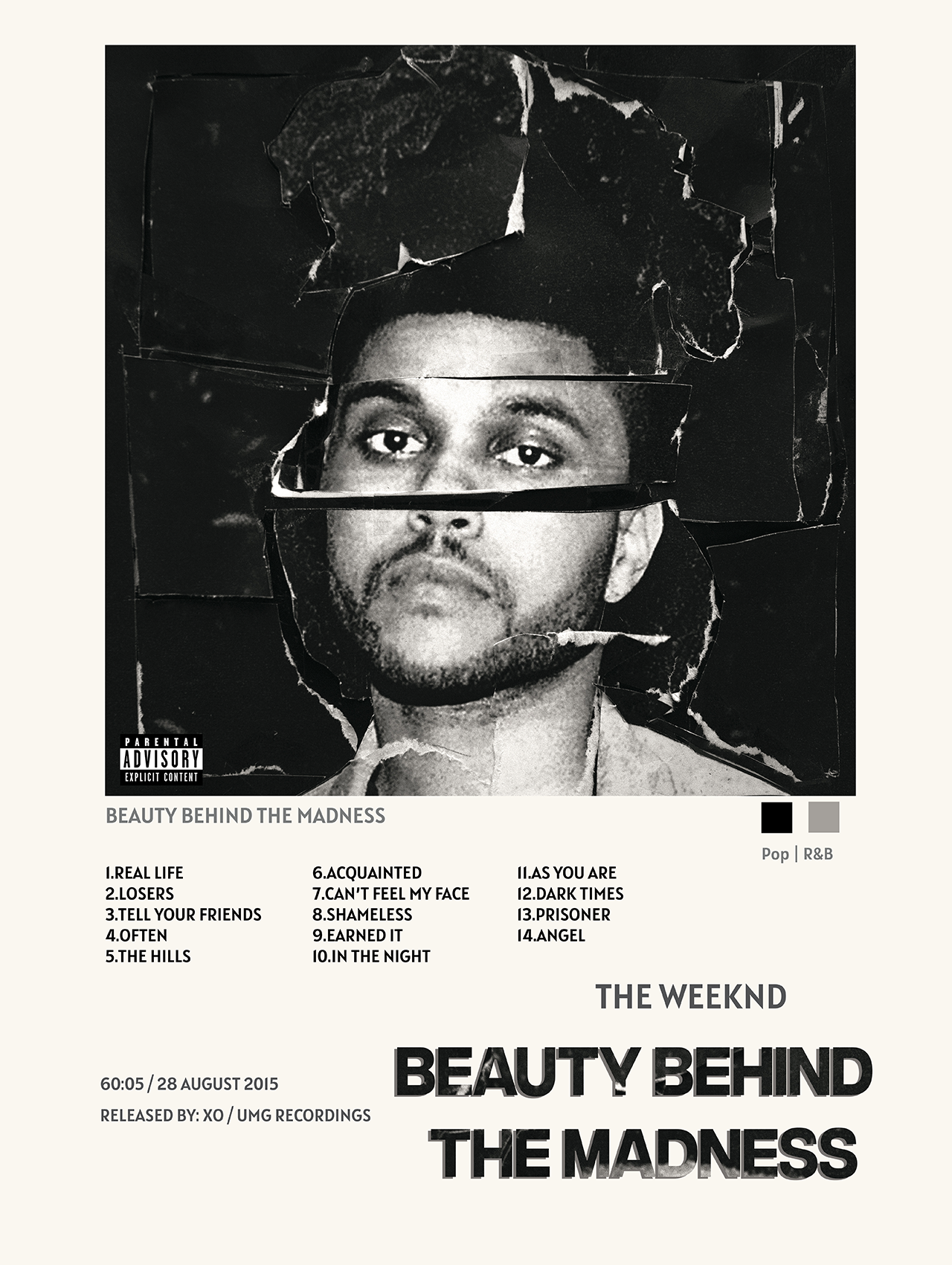 THE WEEKND - BEAUTY BEHIND THE MADNESS