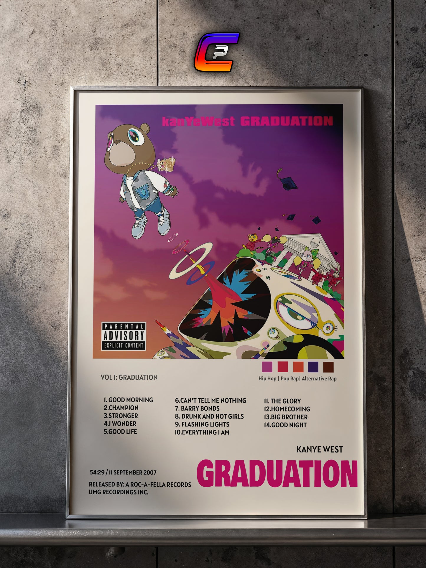 KANYE WEST - GRADUATION POSTER