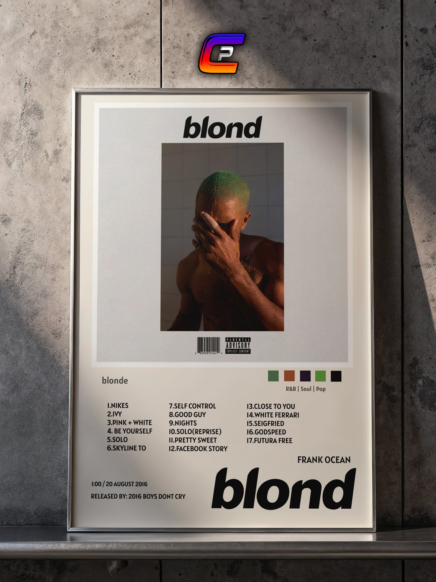 FRANK OCEAN - BLONDE POSTER