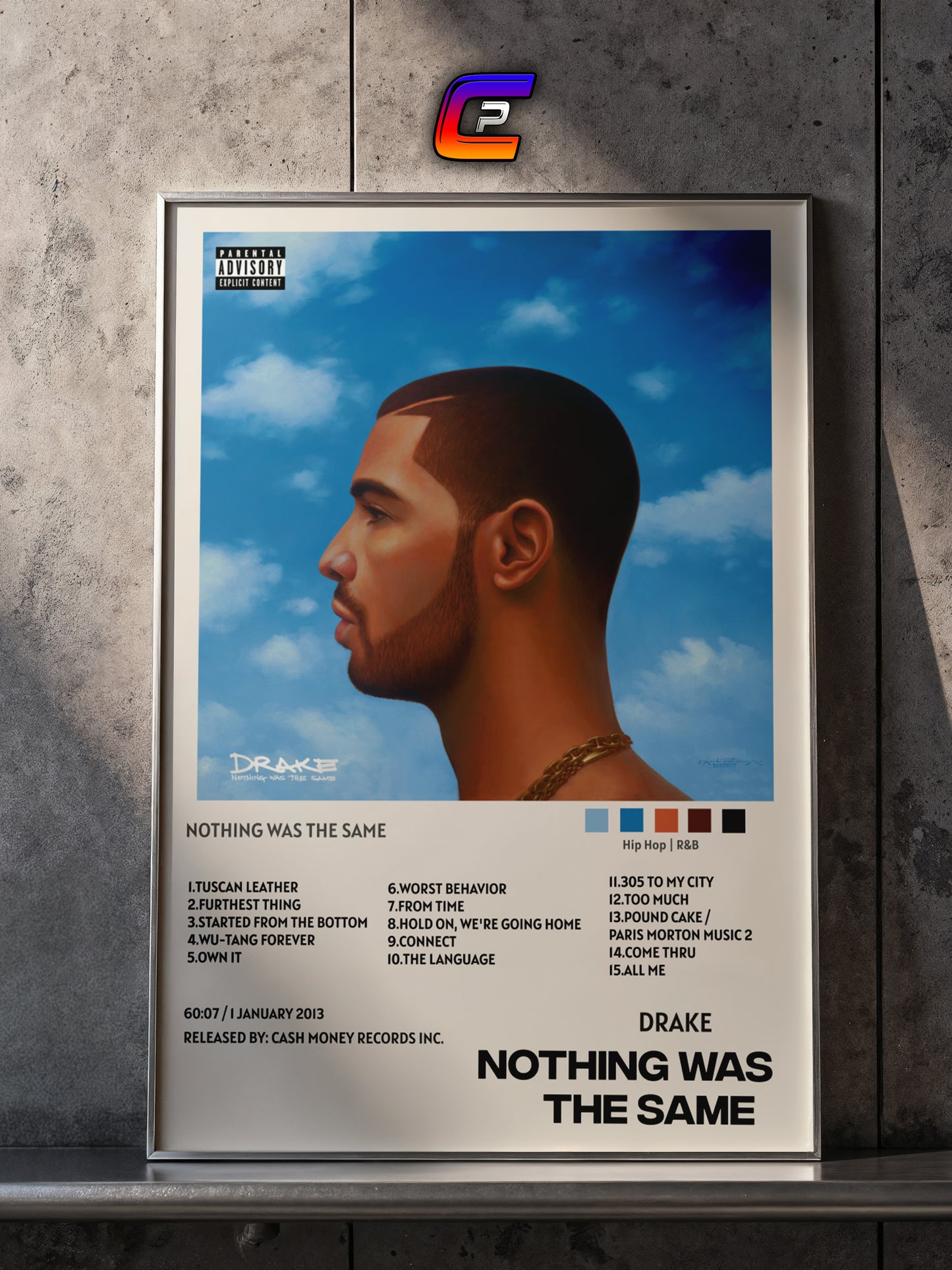 DRAKE - NOTHING WAS THE SAME POSTER