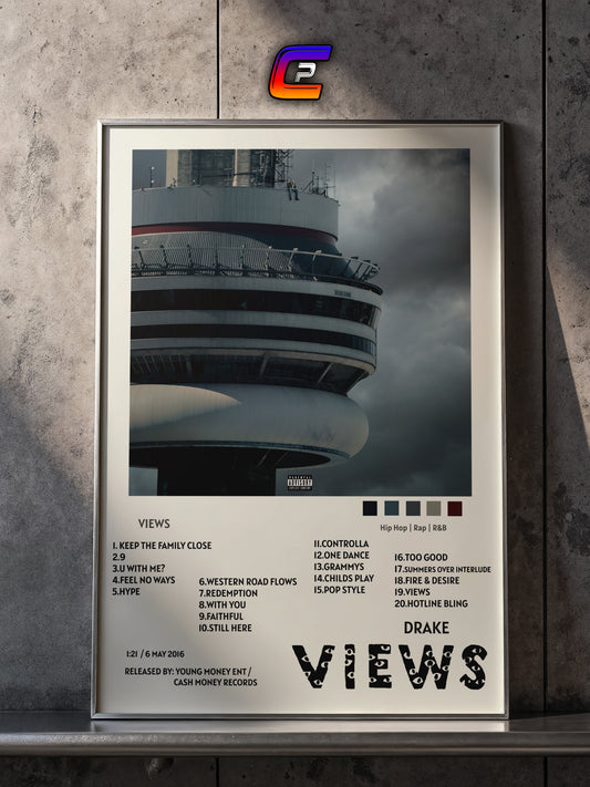 DRAKE - VIEWS POSTER
