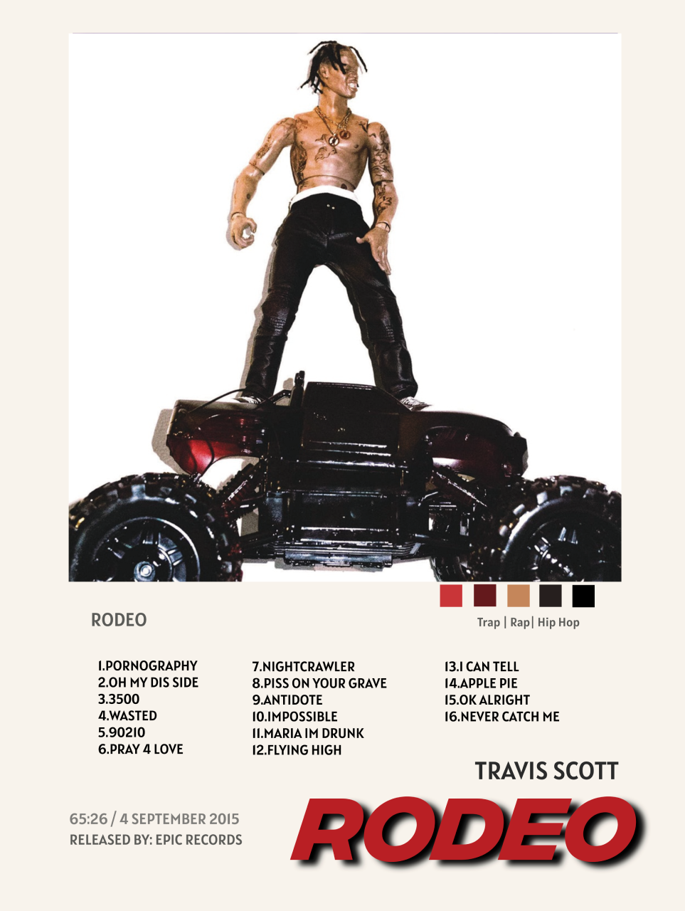 Tarvis Scott Rodeo TRAVIS SCOTT - RODEO – CulturedPrint
